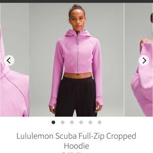 Brand new Lulu jacket cropped